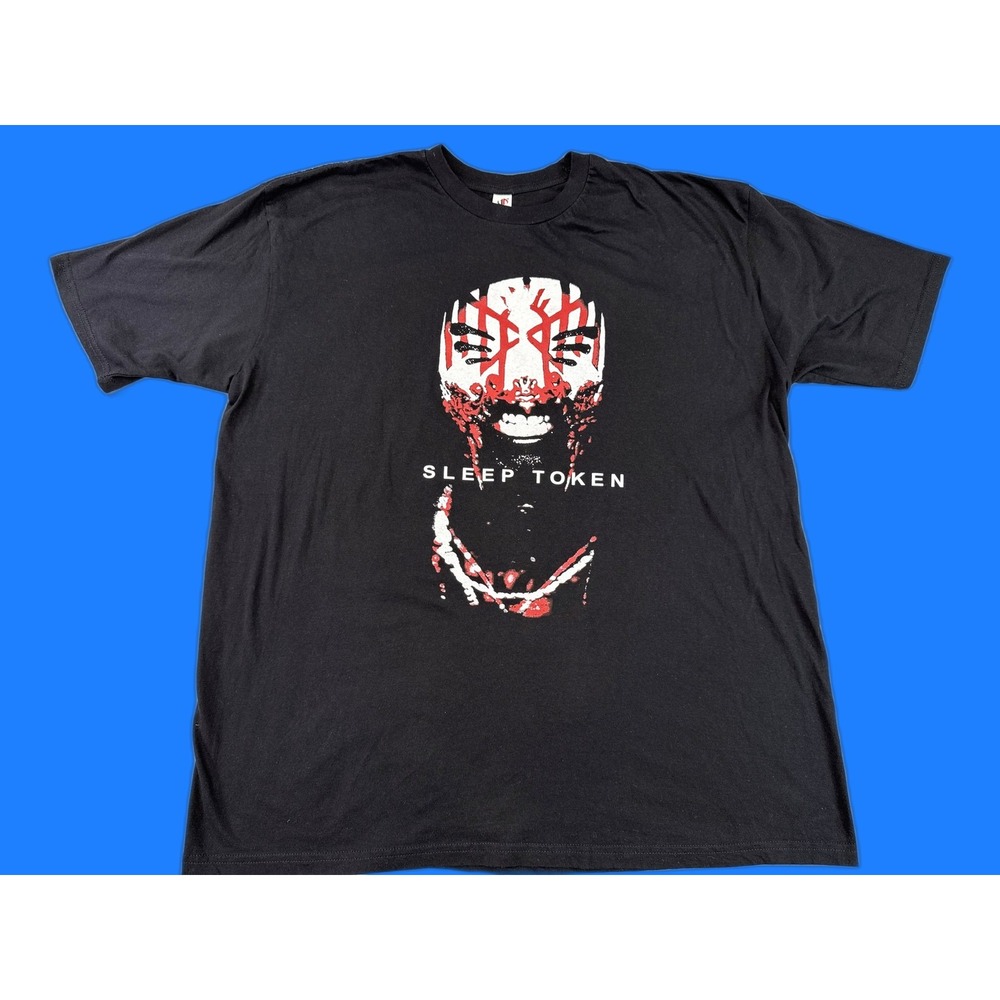 JXT APPAREL CO. Sleep Token Music Tee 2XL Black 100% Combed Cotton Regular Fit